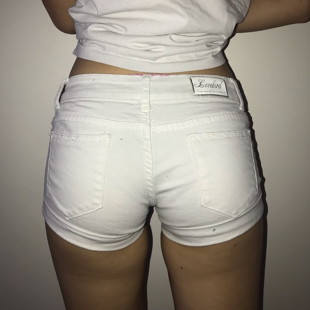 White short shorts